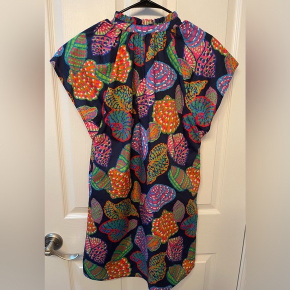 THML Navy Seashell Dress Sz. M - Picture 3 of 12